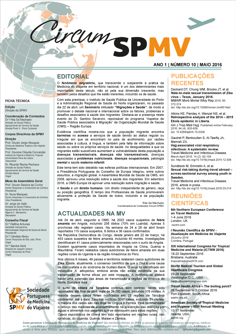 SPMV Newsletter Nr10 Maio 2016