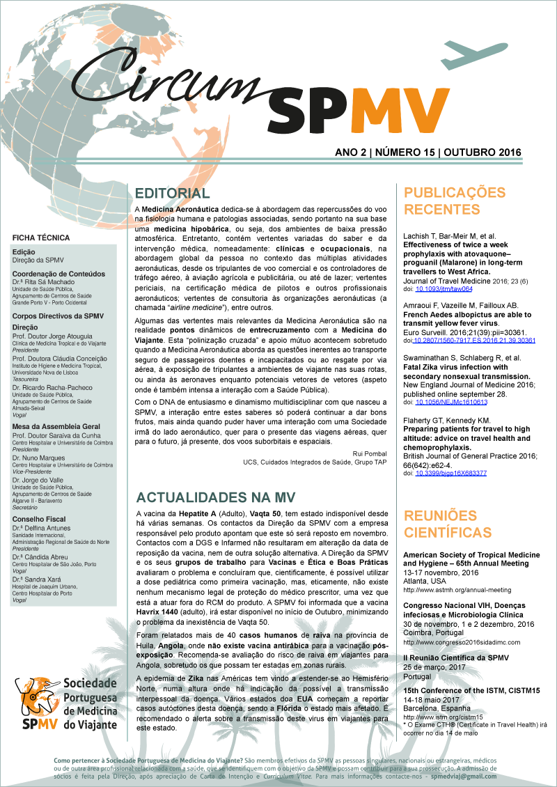 SPMV Newsletter Nr15 Outubro 2016