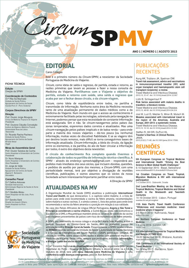 SPMV Newsletter Nr1 Agosto 2015