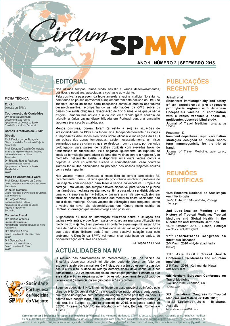 SPMV Newsletter Nr2 Setembro 2015