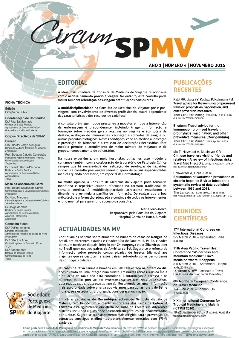 SPMV Newsletter Nr4 Novembro 2015